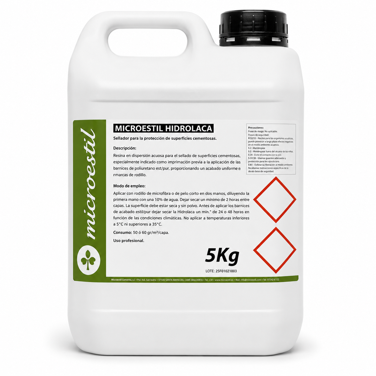 Hydrolaca pre-sealer, 5 kg container, by Microestil